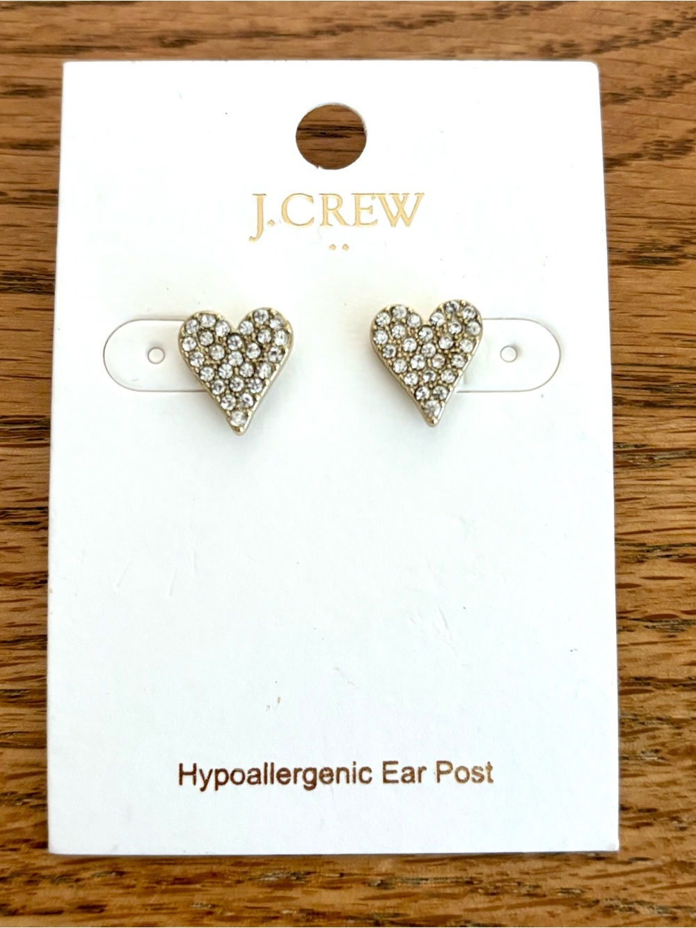 J.Crew Factory | Pave Heart Earrings